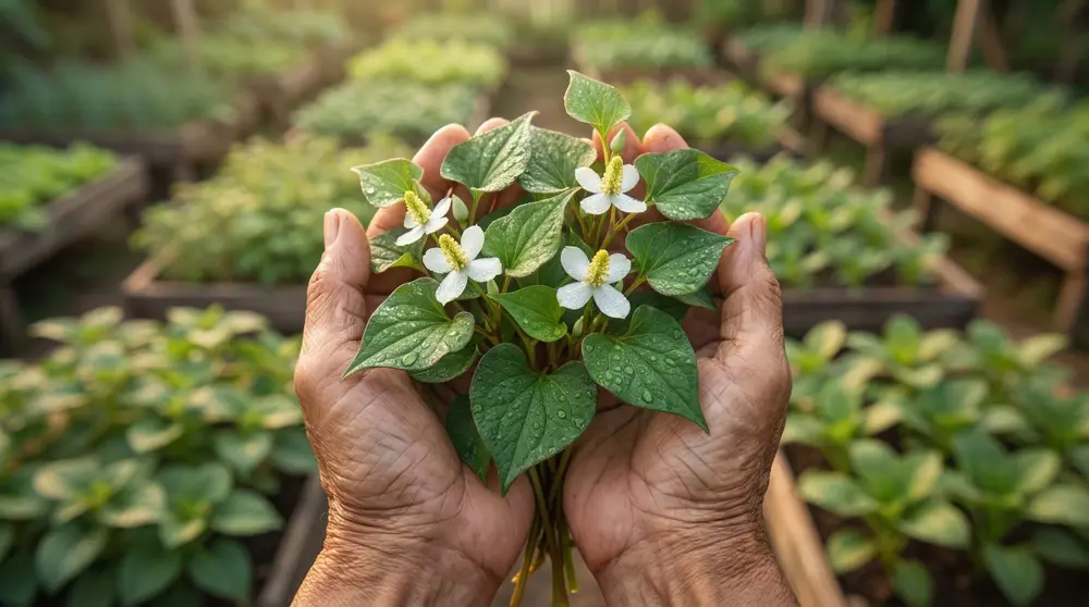 Houttuynia-cordata-Thunb-plant