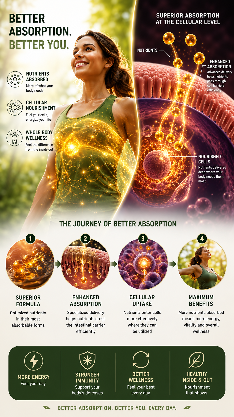 Better Absorption, Better You fermented nutrients for better absorption