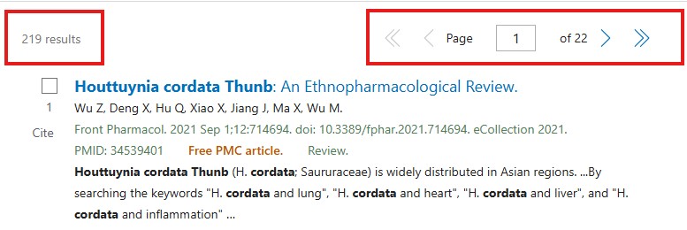 Houttuynia Cordata research on PubMed
