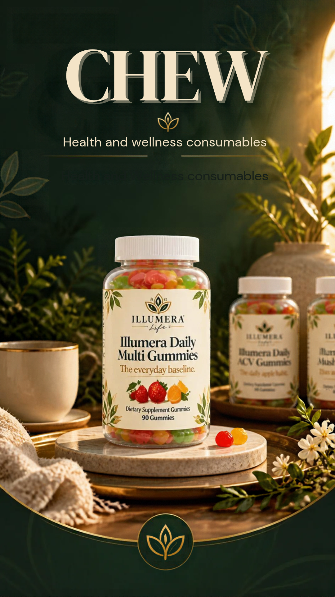 product setting image for Illumera Chew gummie consumable supplements
